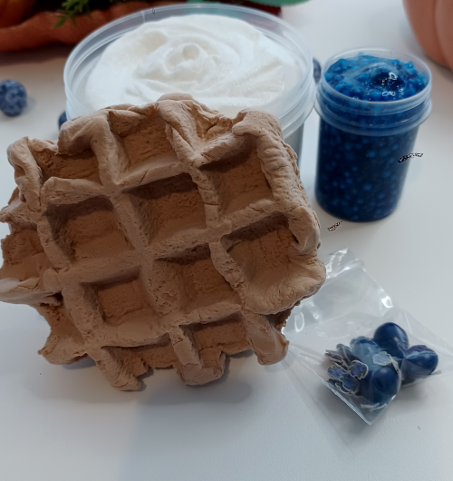 "Blueberry Vanilla Waffle" Diy Clayslime