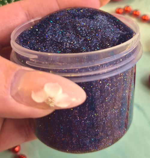 "New Years Eve" Clearslime mit Farbwechsel Pigmenten und Holo Glitter