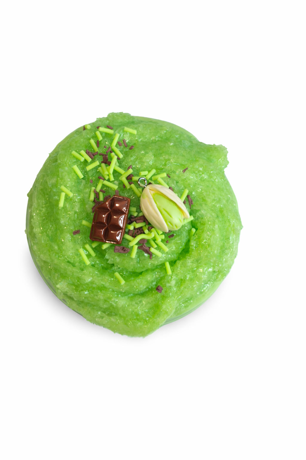 "Dubai Chocolate Filling" Silk Puff Slime