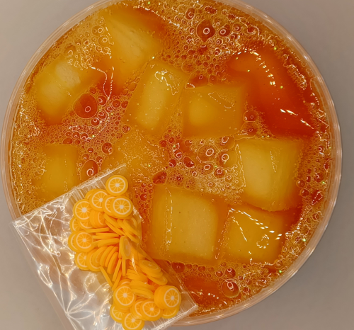 "Orange Juice Jelly" Slime