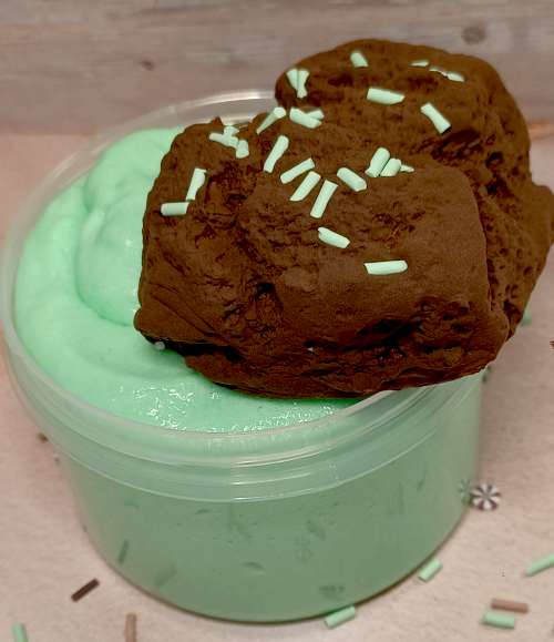 "Mint Choc Brownie" Diy Clayslime