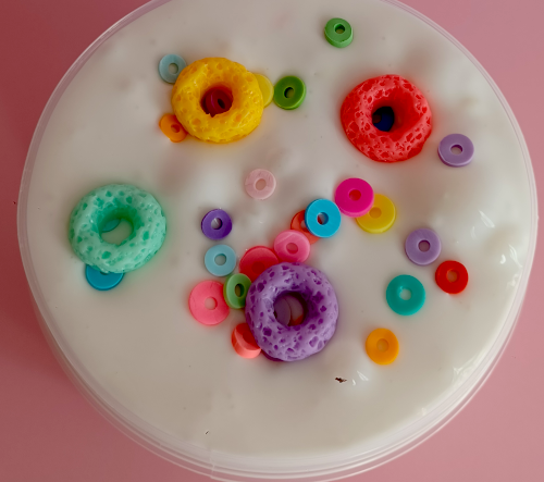 "Fruit Rings Cereals" thick und glossy Slime