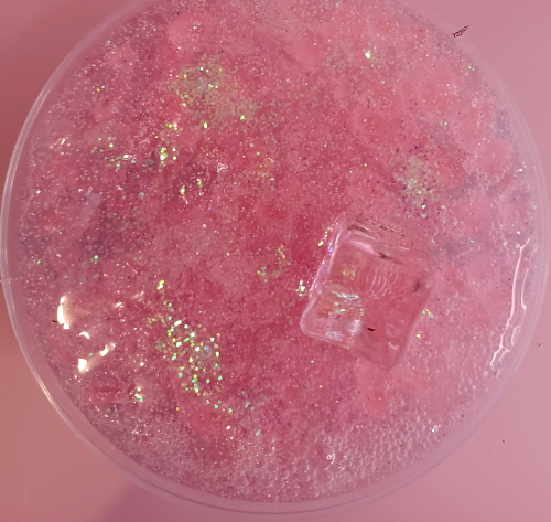 "Cotton Candy crushed Ice" Silica Beads Slime