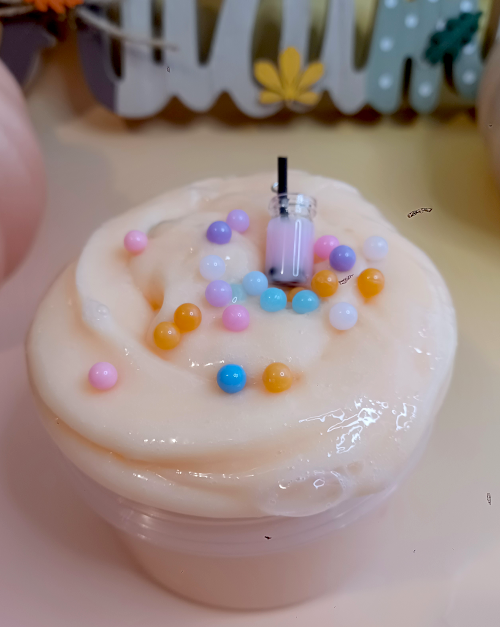 "Rainbow Bubble Tea" Jiggly Slime