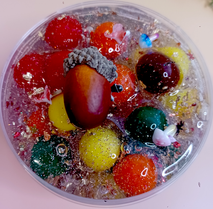 "Hello Autumn" Pompom Clearslime