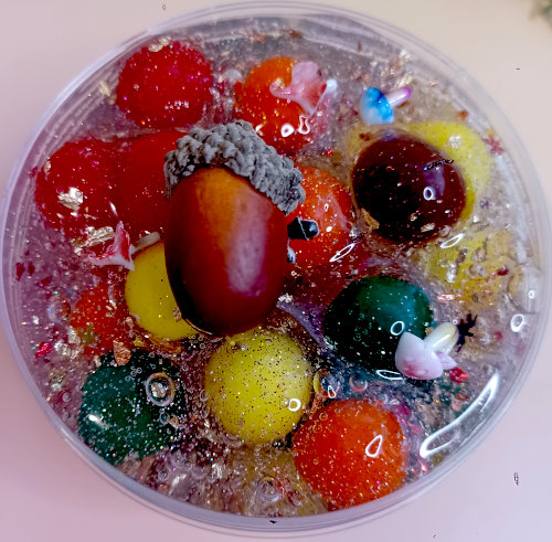 "Hello Autumn" Pompom Clearslime