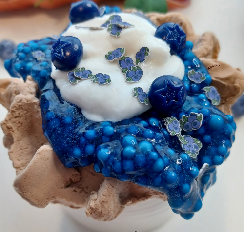 "Blueberry Vanilla Waffle" Diy Clayslime