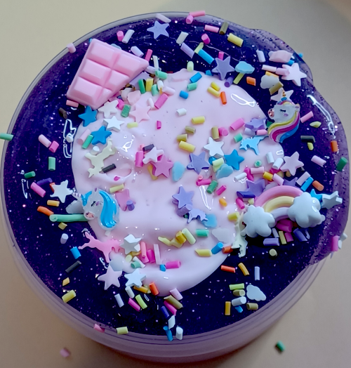"Unicorn Hot Chocolate" Thick & Glossy Slime *NEU*