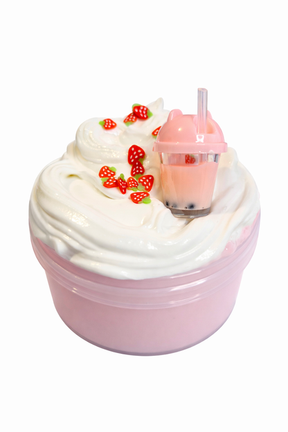 "Strawberry Boba Milk"jiggly Clayslime