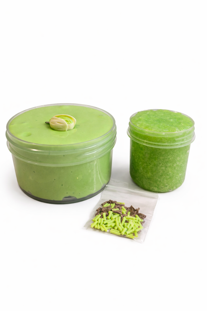 "Dubai Chocolate Filling" Silk Puff Slime